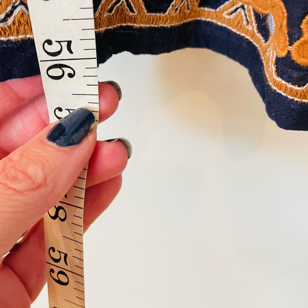 NWOT/Anthropologie The Malika Blue Embroidered Dress/small loose fit/ - Picture 12 of 14